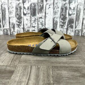 Birkenstock Siena Suede Leather Women size 11 Gray Slip On Sandals